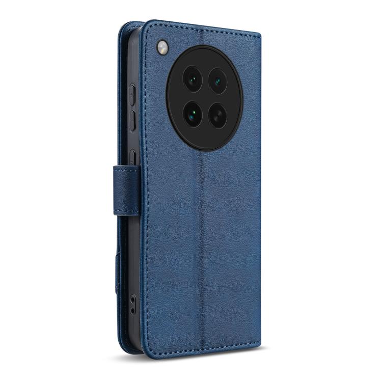 For OPPO Find X8s AZNS A2 Series Tri-Card Wallet RFID Vegan Leather Phone Case with Strap