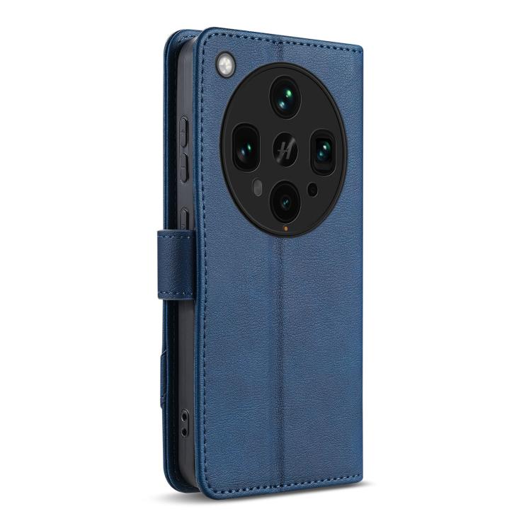 For OPPO Find X8 Ultra AZNS A2 Series Tri-Card Wallet RFID Vegan Leather Phone Case with Strap