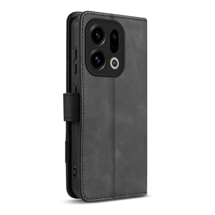 For OPPO Find X9 AZNS A2 Series Tri-Card Wallet RFID Vegan Leather Phone Case with Strap
