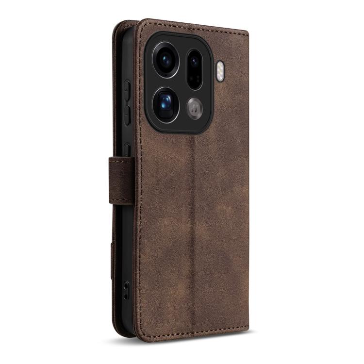 For OPPO Find X9 Pro AZNS A2 Series Tri-Card Wallet RFID Vegan Leather Phone Case with Strap