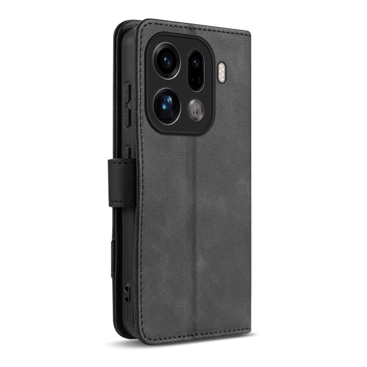 For OPPO Find X9 Pro AZNS A2 Series Tri-Card Wallet RFID Vegan Leather Phone Case with Strap