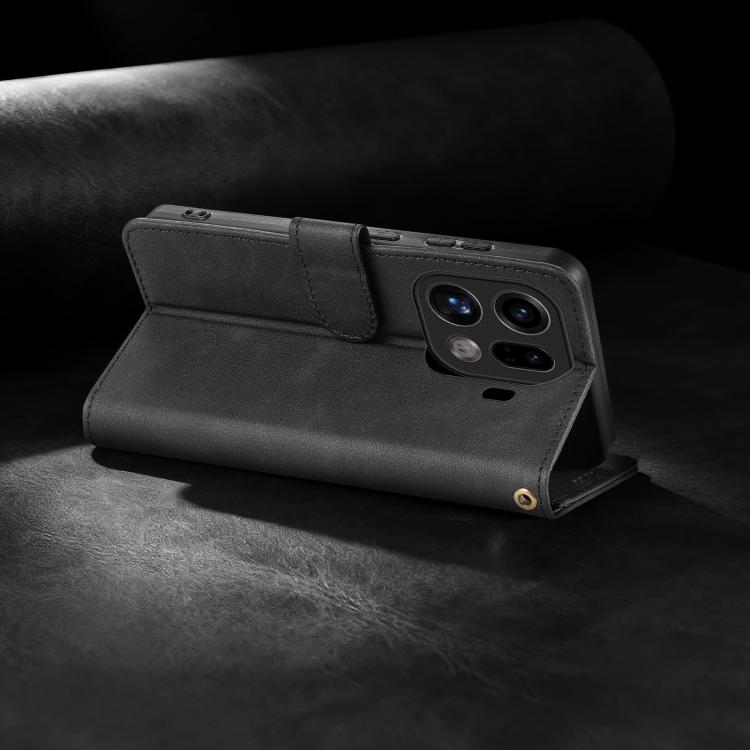 For OPPO Find X9 Pro AZNS A2 Series Tri-Card Wallet RFID Vegan Leather Phone Case with Strap