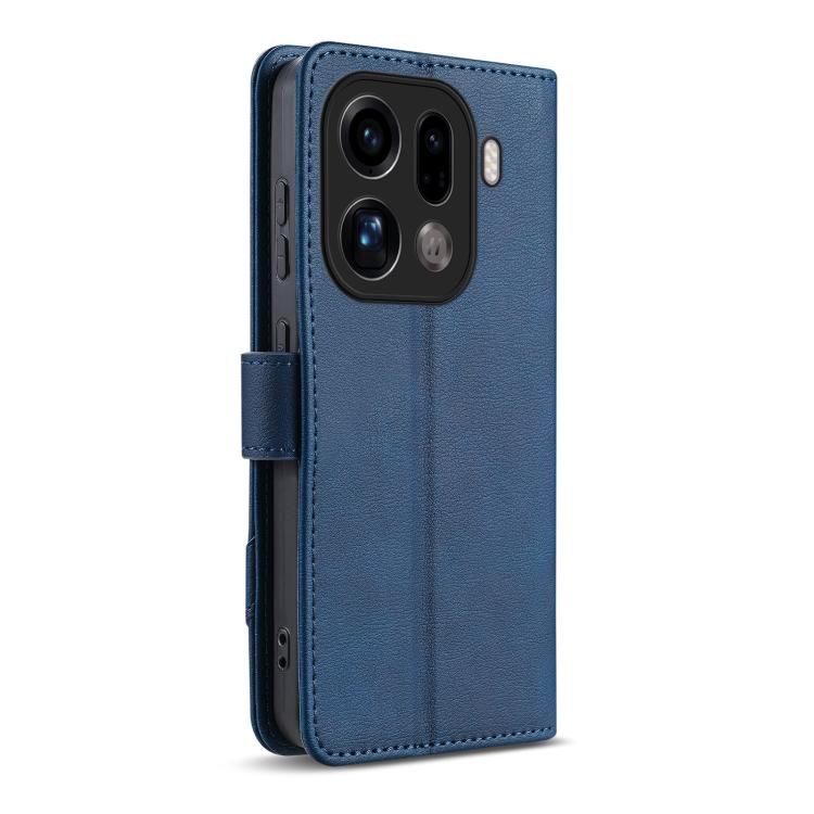 For OPPO Find X9 Pro AZNS A2 Series Tri-Card Wallet RFID Vegan Leather Phone Case with Strap