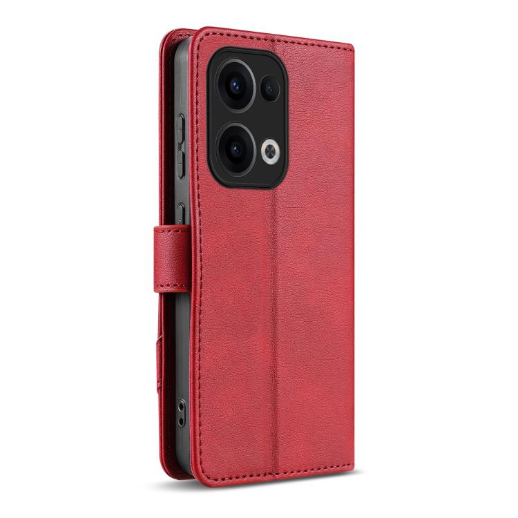 For OPPO Reno13 5G Global AZNS A2 Series Tri-Card Wallet RFID Vegan Leather Phone Case with Strap