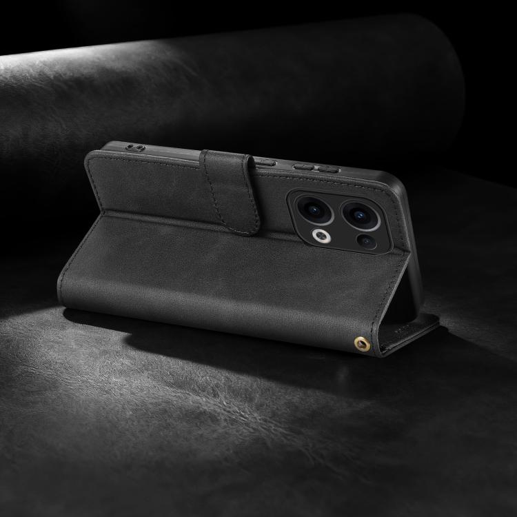 For OPPO Reno13 5G Global AZNS A2 Series Tri-Card Wallet RFID Vegan Leather Phone Case with Strap