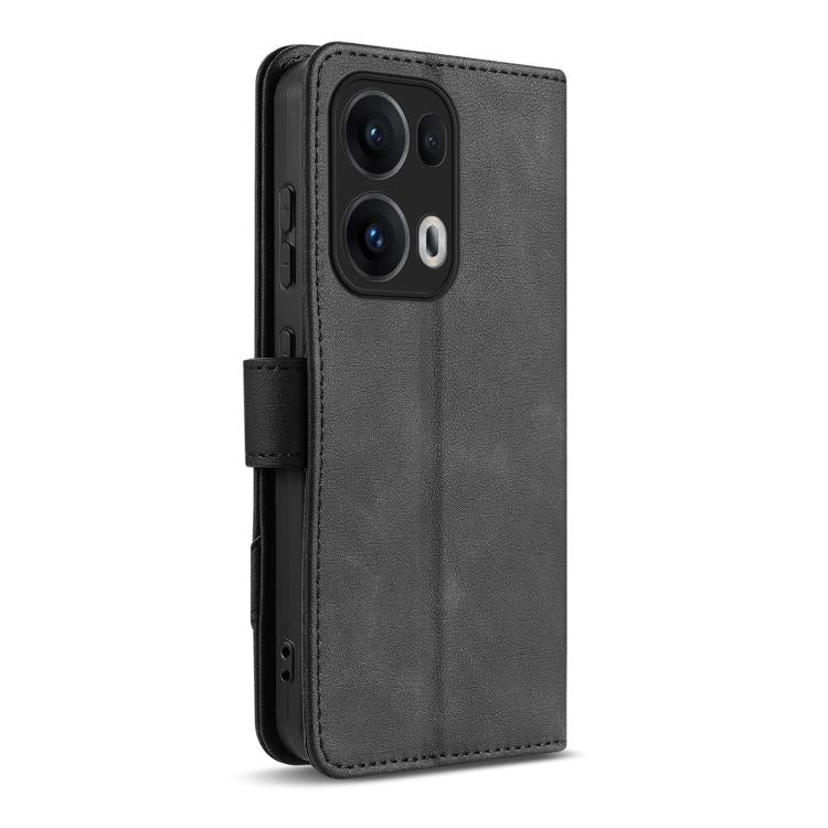 For OPPO Reno13 Pro 5G Global AZNS A2 Series Tri-Card Wallet RFID Vegan Leather Phone Case with Strap