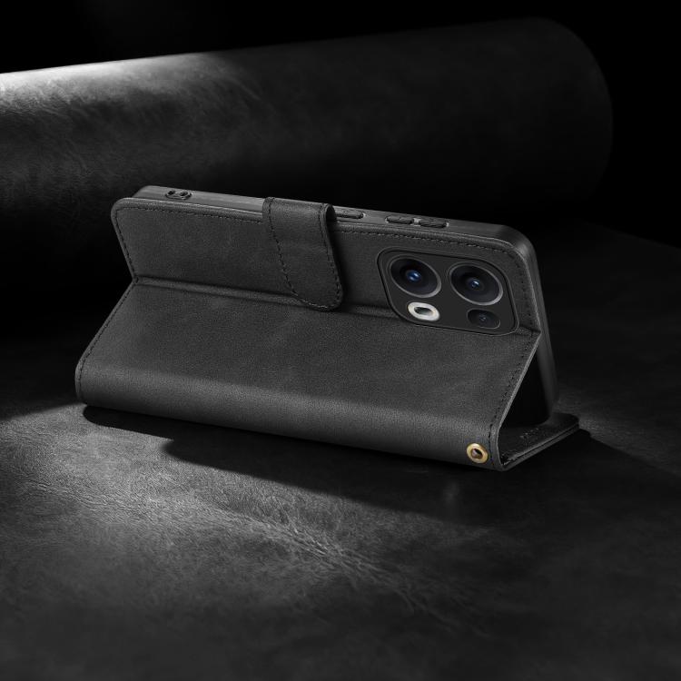 For OPPO Reno13 Pro 5G Global AZNS A2 Series Tri-Card Wallet RFID Vegan Leather Phone Case with Strap