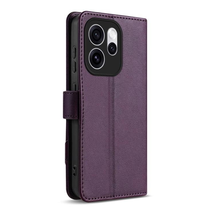For OPPO Reno15 Pro Global AZNS A2 Series Tri-Card Wallet RFID Vegan Leather Phone Case with Strap