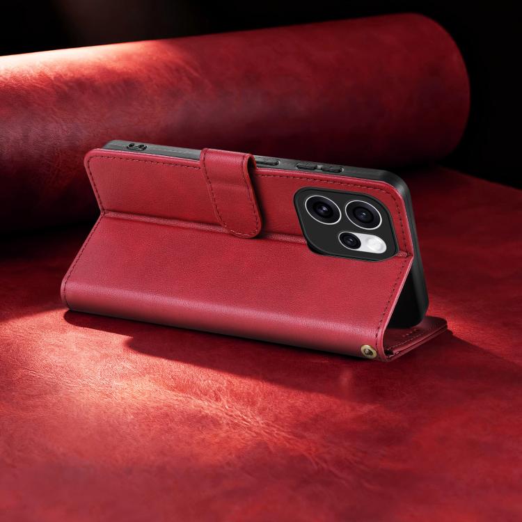 For OPPO Reno15 Pro Global AZNS A2 Series Tri-Card Wallet RFID Vegan Leather Phone Case with Strap