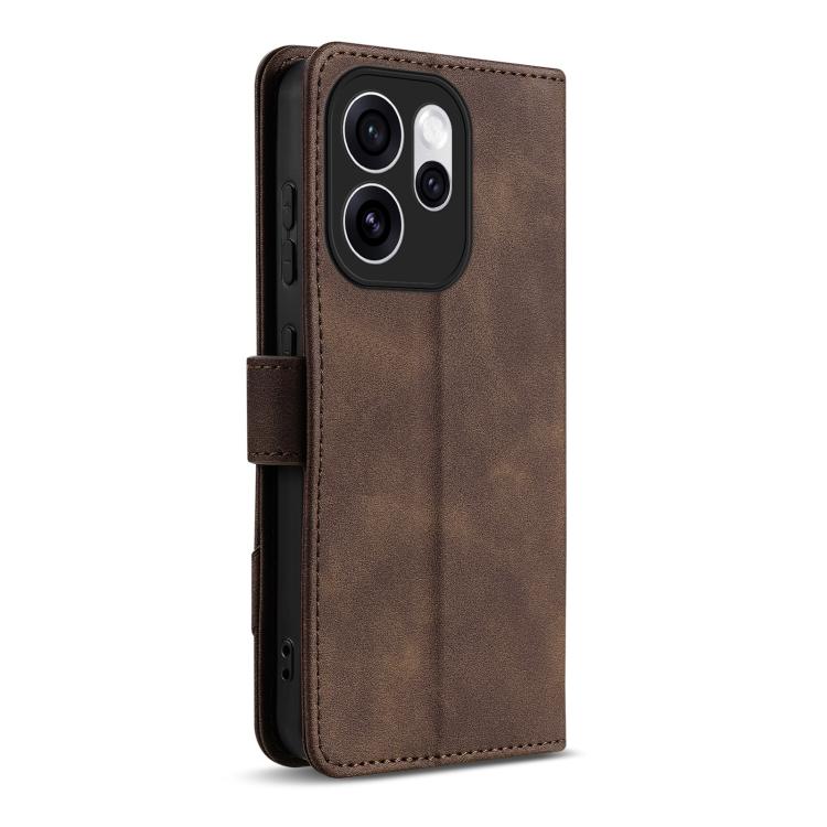 For OPPO Reno15 Pro Max Global AZNS A2 Series Tri-Card Wallet RFID Vegan Leather Phone Case with Strap