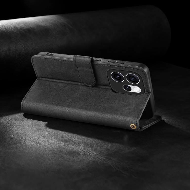 For OPPO Reno15 Pro Max Global AZNS A2 Series Tri-Card Wallet RFID Vegan Leather Phone Case with Strap