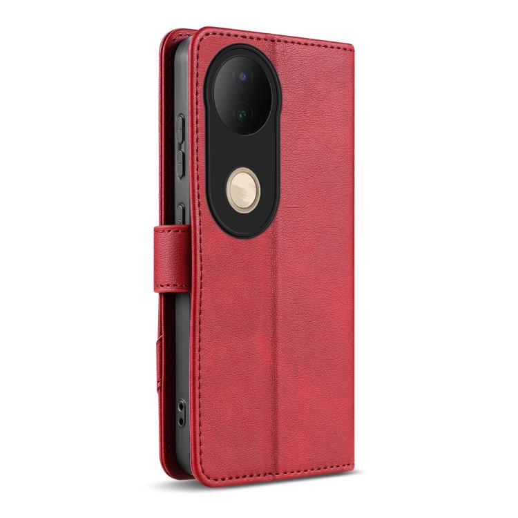 For vivo S20 AZNS A2 Series Tri-Card Wallet RFID Vegan Leather Phone Case with Strap