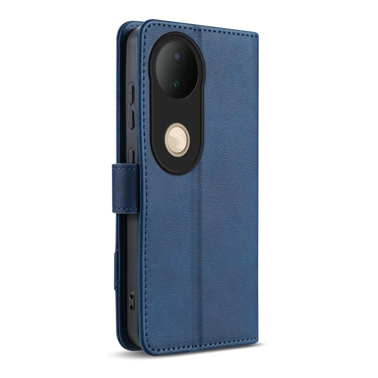 For vivo S20 AZNS A2 Series Tri-Card Wallet RFID Vegan Leather Phone Case with Strap