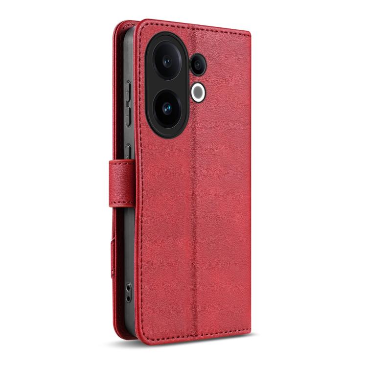 For vivo S30 AZNS A2 Series Tri-Card Wallet RFID Vegan Leather Phone Case with Strap