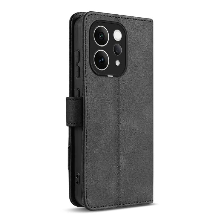 For vivo S50 5G AZNS A2 Series Tri-Card Wallet RFID Vegan Leather Phone Case with Strap