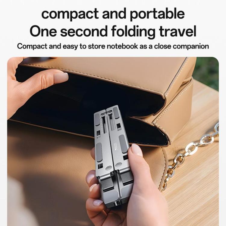 Yesido LP07 Aluminum Alloy Folding Laptop Stand - Silver