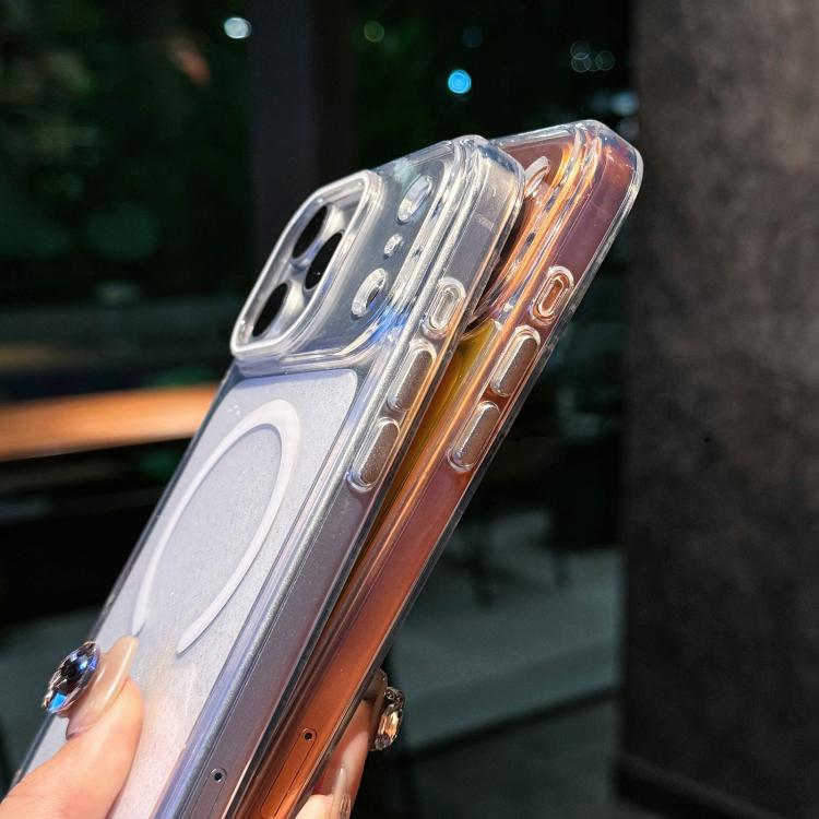 For iPhone 17 Pro Crystal Shimmer Acrylic Magnetic Phone Case