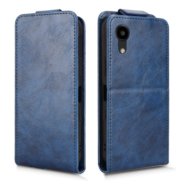 For Kyocera Digno SX5 KC-S306 Magnetic Vertical Flip Leather Phone Case with Buckle