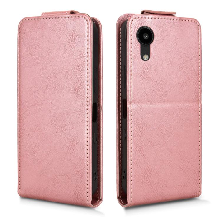 For Kyocera Digno SX5 KC-S306 Magnetic Vertical Flip Leather Phone Case with Buckle