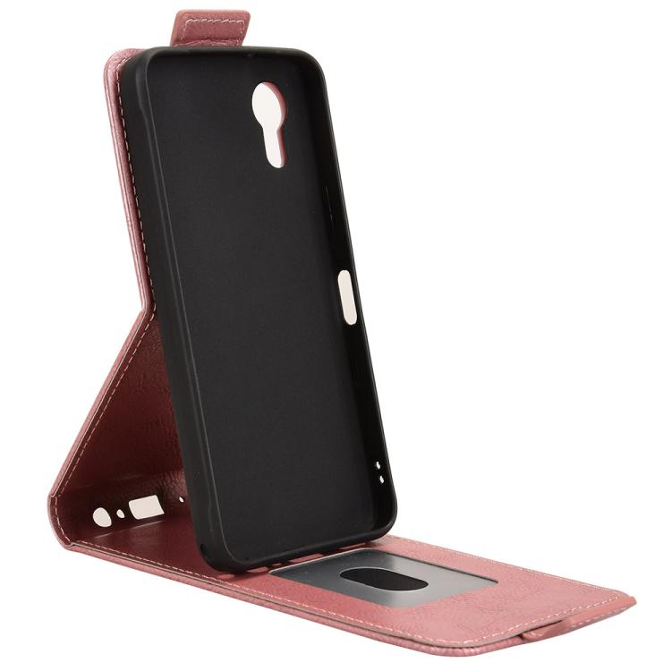 For Kyocera Digno SX5 KC-S306 Magnetic Vertical Flip Leather Phone Case with Buckle