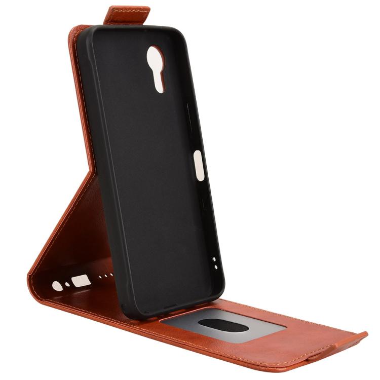For Kyocera Digno SX5 KC-S306 Magnetic Vertical Flip Leather Phone Case with Buckle