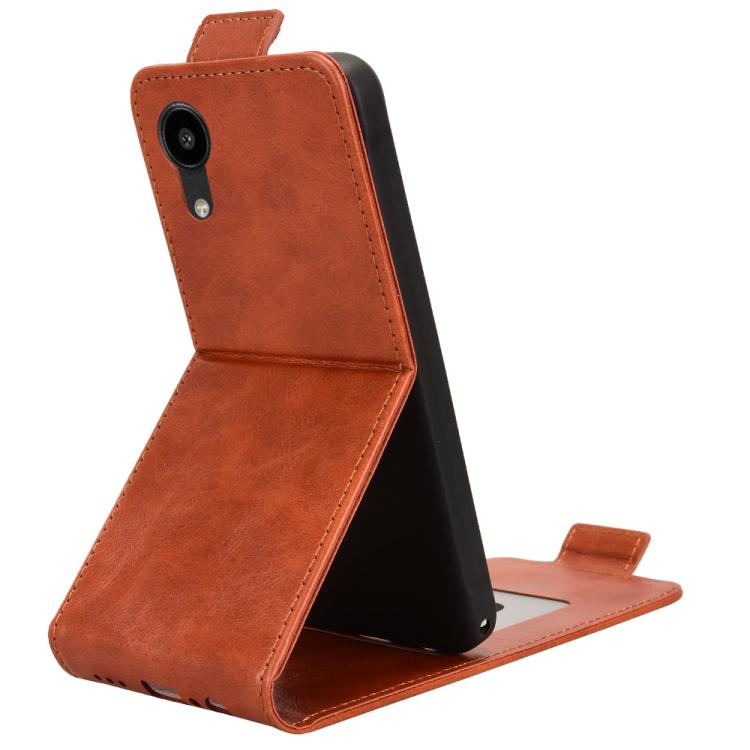 For Kyocera Digno SX5 KC-S306 Magnetic Vertical Flip Leather Phone Case with Buckle