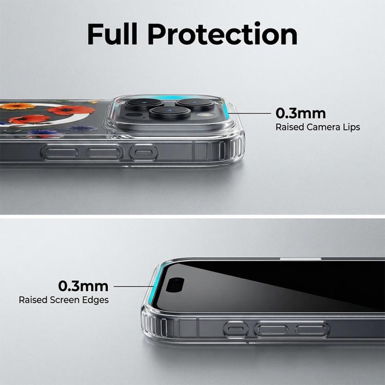 For iPhone 13 Pro Max IMD Blue Light Jungle Series Magnetic Phone Case