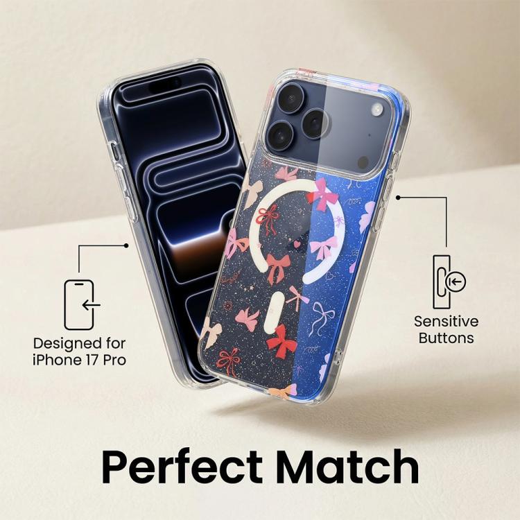 For iPhone 14 Pro Max IMD Blue Light Jungle Series Magnetic Phone Case