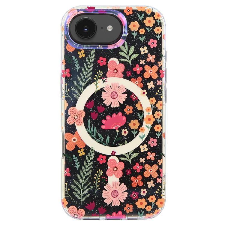 For iPhone 17e / 16e IMD Blue Light Jungle Series Magnetic Phone Case