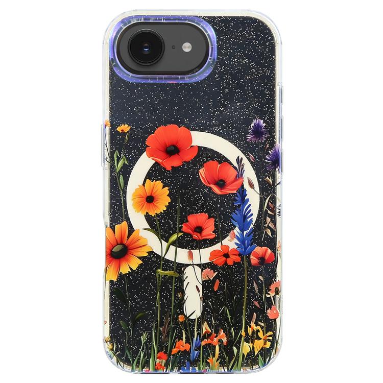 For iPhone 17e / 16e IMD Blue Light Jungle Series Magnetic Phone Case