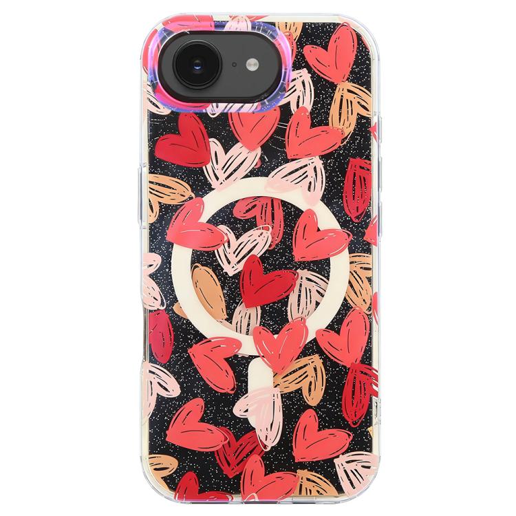 For iPhone 17e / 16e IMD Blue Light Jungle Series Magnetic Phone Case