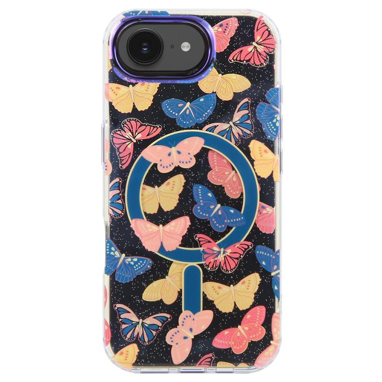 For iPhone 17e / 16e IMD Blue Light Jungle Series Magnetic Phone Case