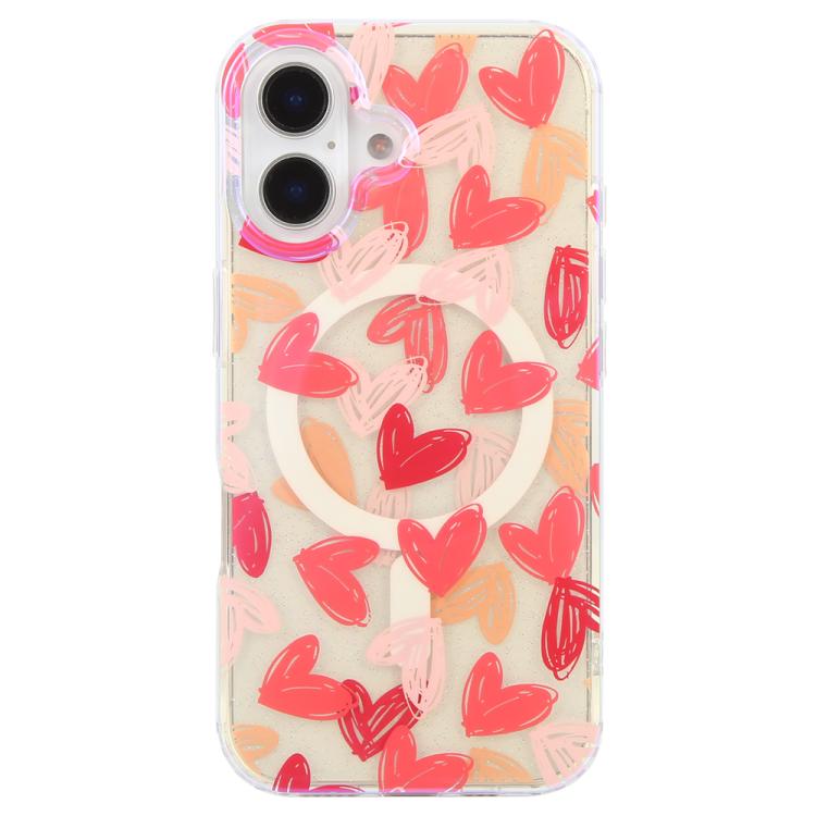 For iPhone 17 IMD Blue Light Jungle Series Magnetic Phone Case