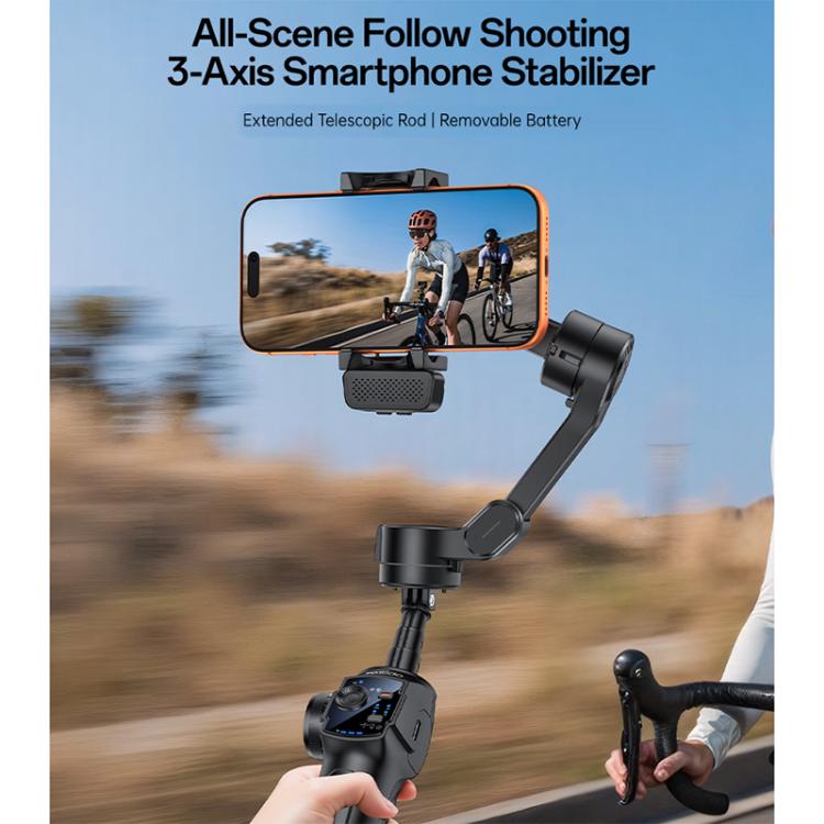 Yesido SF32 Telescopic 3-Axis Gimbal Selfie Stick - Black