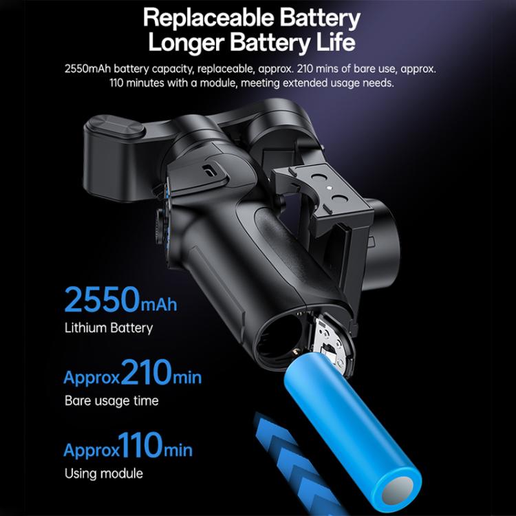 Yesido SF32 Telescopic 3-Axis Gimbal Selfie Stick - Black