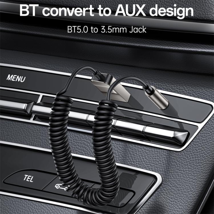 Yesido YAU82 AUX 3.5mm Car Bluetooth 5.0 Audio Adapter - Black