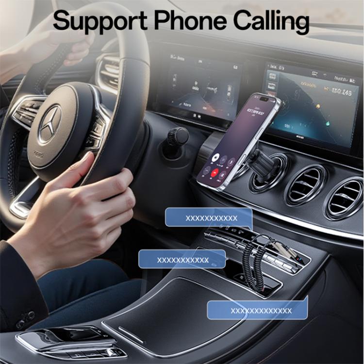 Yesido YAU82 AUX 3.5mm Car Bluetooth 5.0 Audio Adapter - Black