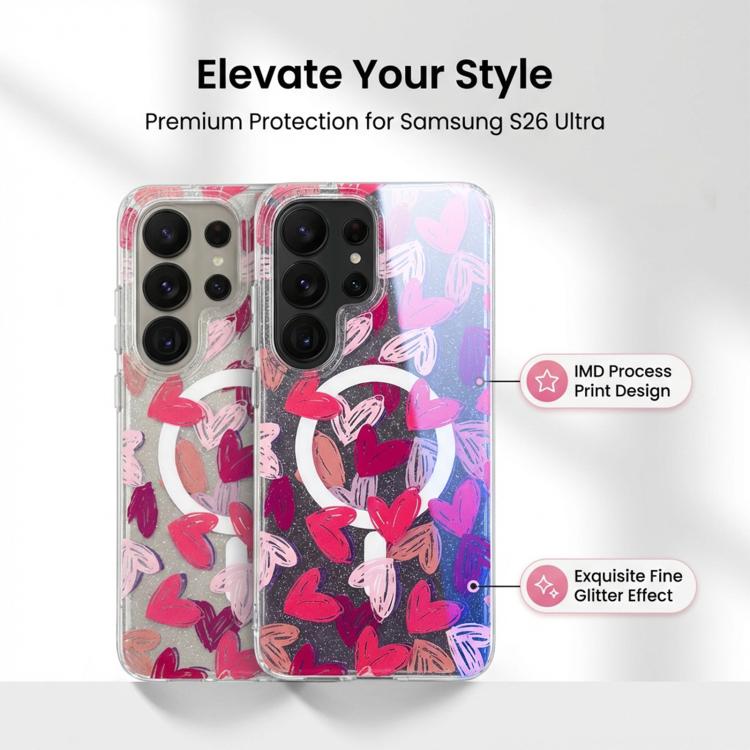 For Samsung Galaxy S24 5G IMD Blue Light Jungle Series Magnetic Phone Case