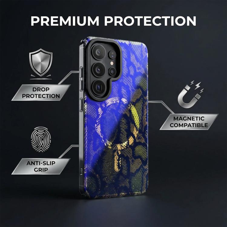 For Samsung Galaxy S24 FE 5G IMD Blue Light Jungle Series Magnetic Phone Case