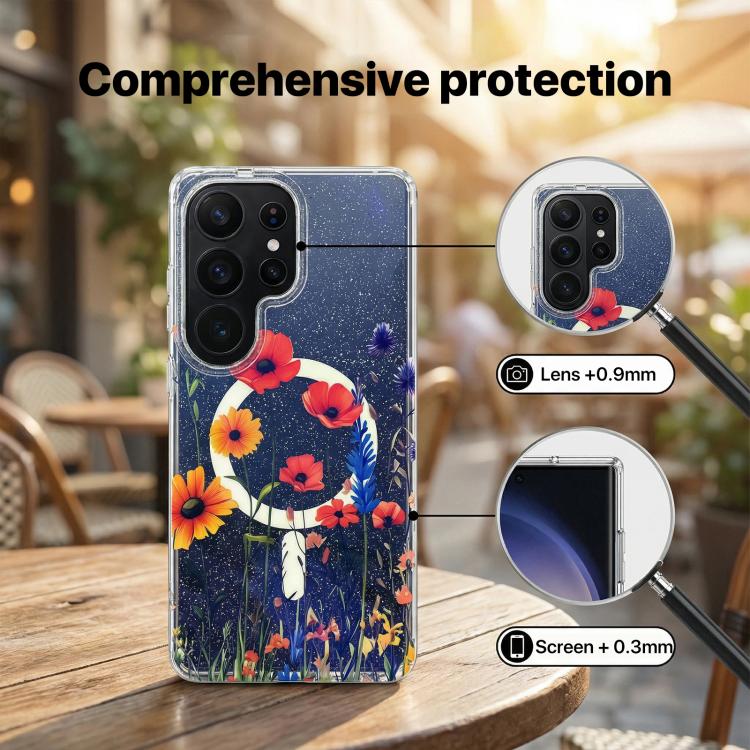 For Samsung Galaxy S25 FE 5G IMD Blue Light Jungle Series Magnetic Phone Case