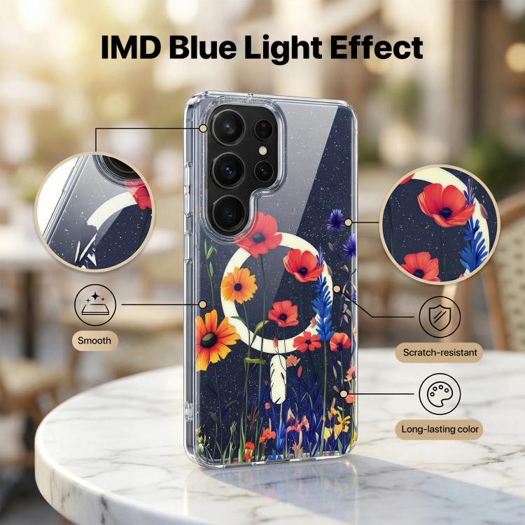For Samsung Galaxy S26+ 5G IMD Blue Light Jungle Series Magnetic Phone Case