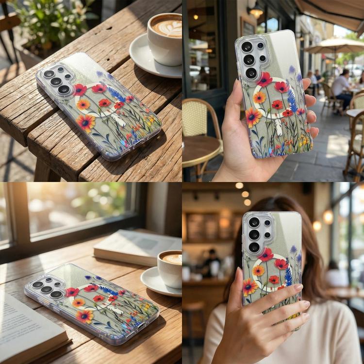 For Samsung Galaxy S26+ 5G IMD Blue Light Jungle Series Magnetic Phone Case