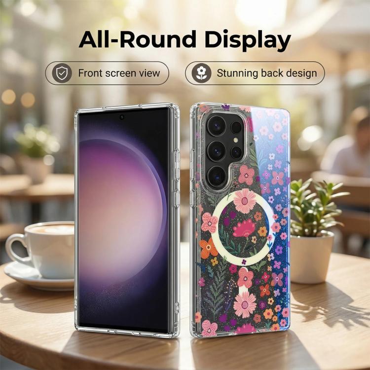 For Samsung Galaxy S26 Ultra 5G IMD Blue Light Jungle Series Magnetic Phone Case