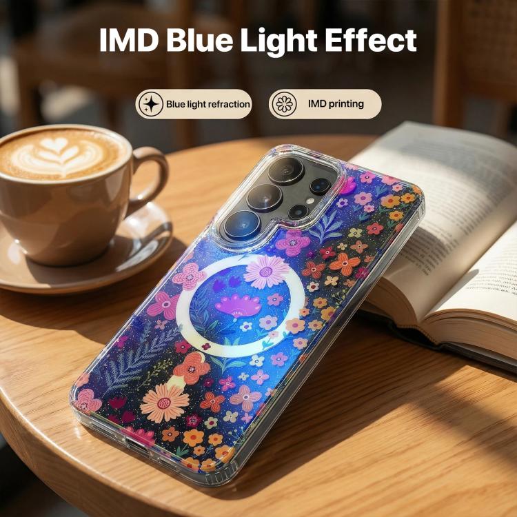 For Samsung Galaxy S26 Ultra 5G IMD Blue Light Jungle Series Magnetic Phone Case