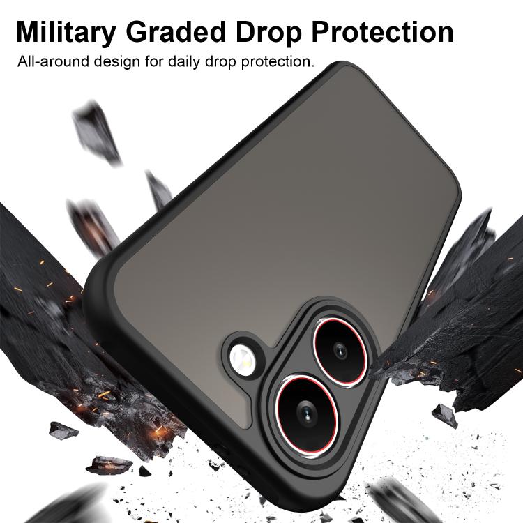 For Redmi Turbo 5 5G / Poco X8 Pro 5G Fan Dun Series TPU Hybrid PC Frosted Phone Case