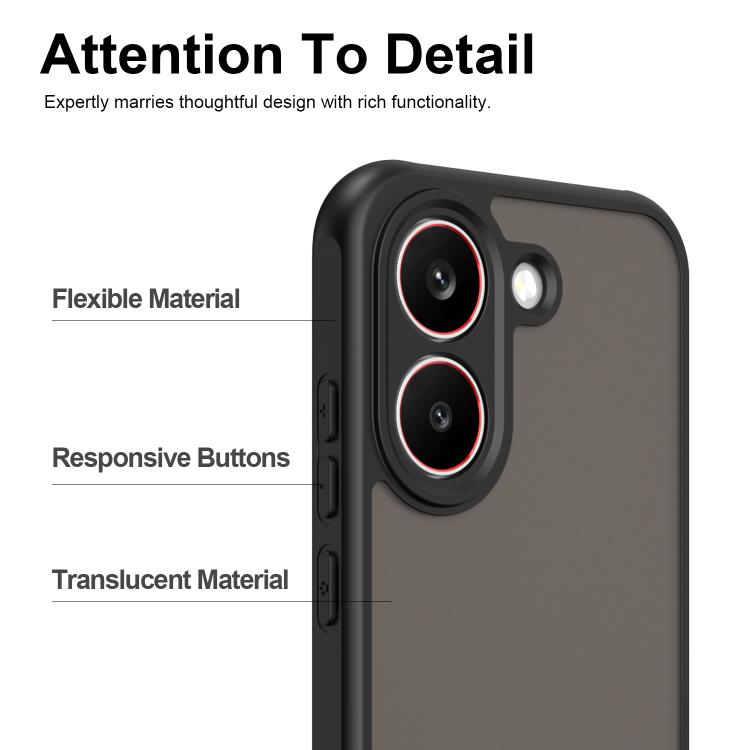 For Redmi Turbo 5 5G / Poco X8 Pro 5G Fan Dun Series TPU Hybrid PC Frosted Phone Case