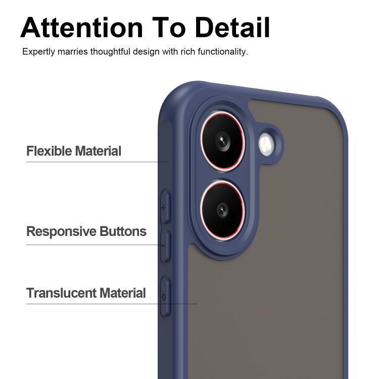 For Redmi Turbo 5 5G / Poco X8 Pro 5G Fan Dun Series TPU Hybrid PC Frosted Phone Case