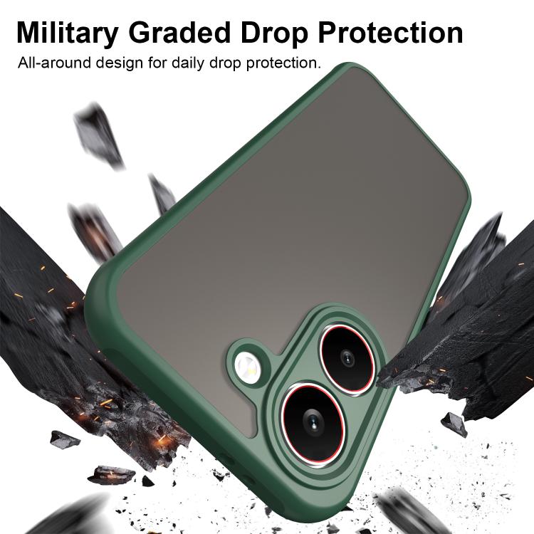 For Redmi Turbo 5 5G / Poco X8 Pro 5G Fan Dun Series TPU Hybrid PC Frosted Phone Case