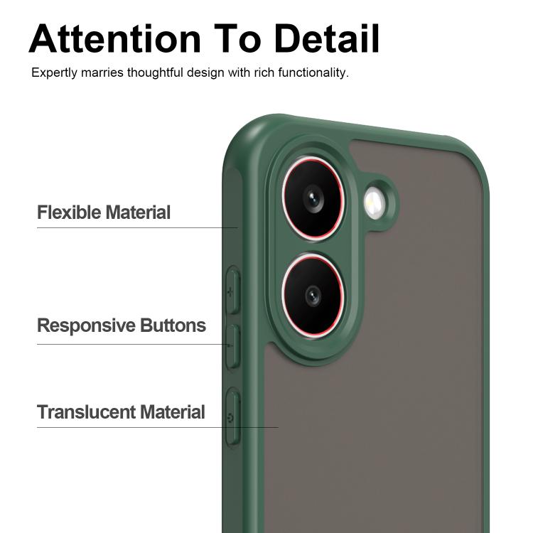 For Redmi Turbo 5 5G / Poco X8 Pro 5G Fan Dun Series TPU Hybrid PC Frosted Phone Case