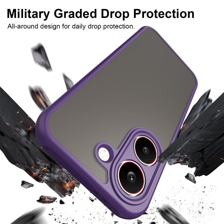 For Redmi Turbo 5 5G / Poco X8 Pro 5G Fan Dun Series TPU Hybrid PC Frosted Phone Case